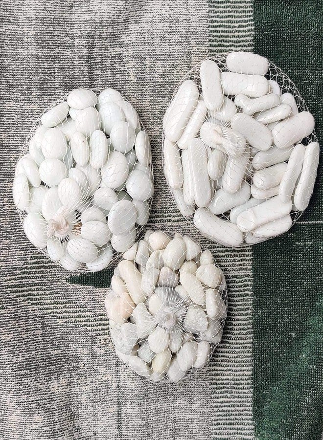 Parakh Glossy Mix Shaped White Colour Pebbles 300gm - Image 2